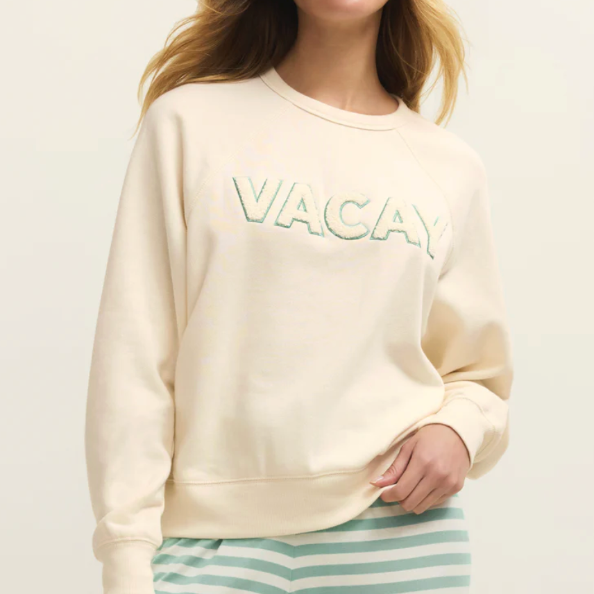 Z Supply | Vacay Sweatshirt | Vanilla Ice