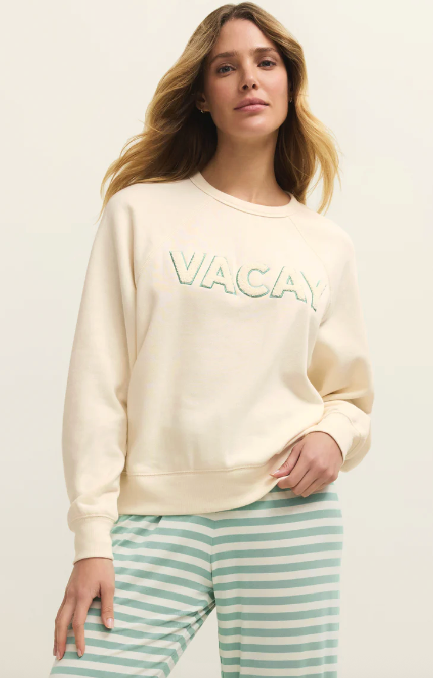 Z Supply | Vacay Sweatshirt | Vanilla Ice