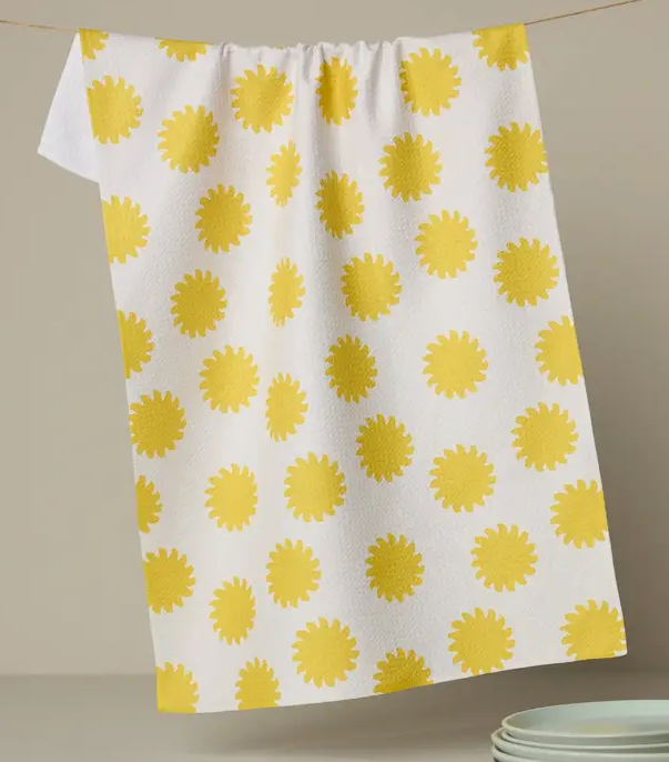 Geometry Tea Towel | Sunny Side