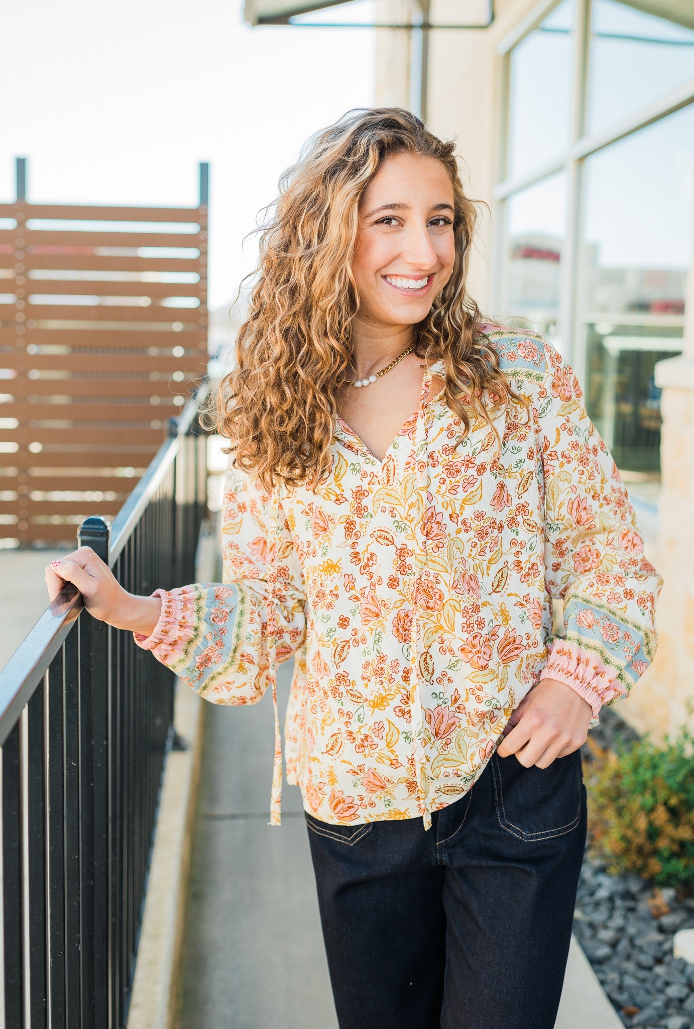 Crissy Top | Cream + Multi