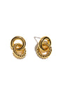 18K Gold Smooth and Twist Studs