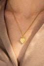 Red + Gold Heart Necklace