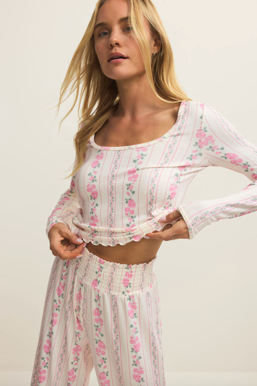 Marseille Boudoir LS Top | Vanilla Ice