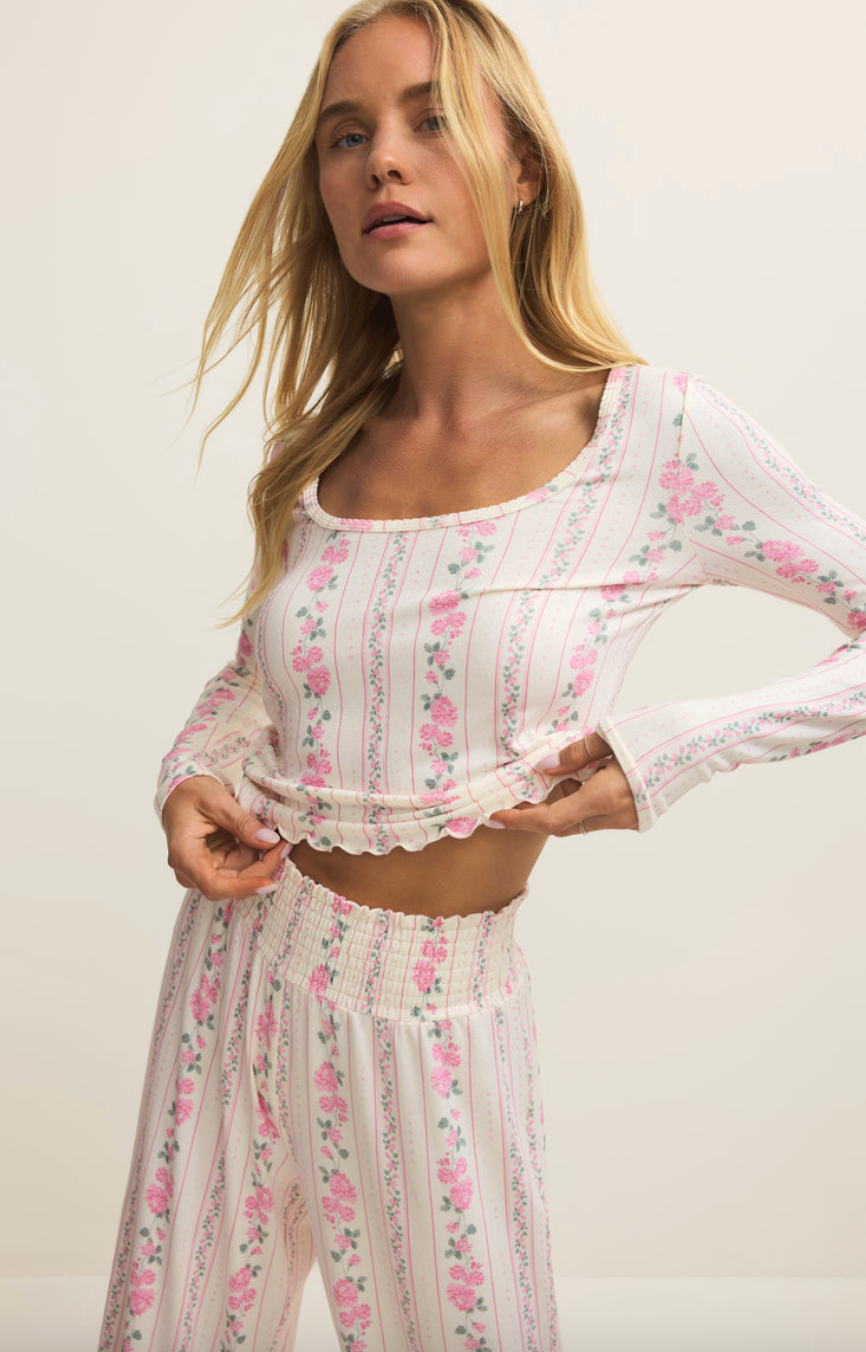 Marseille Boudoir LS Top | Vanilla Ice