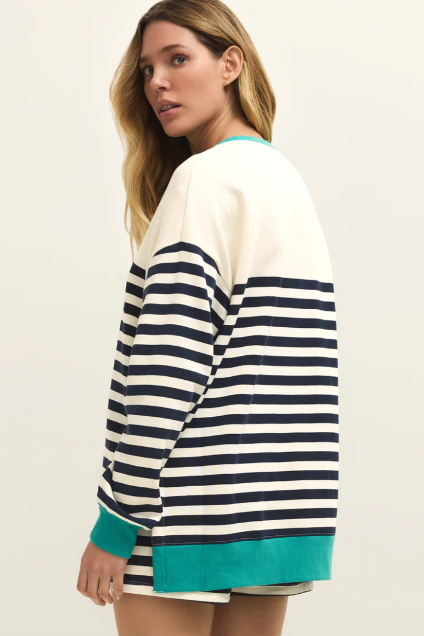 Layer Up Stripe Sweatshirt | Eclipse