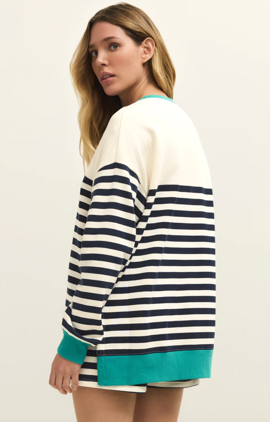 Layer Up Stripe Sweatshirt | Eclipse