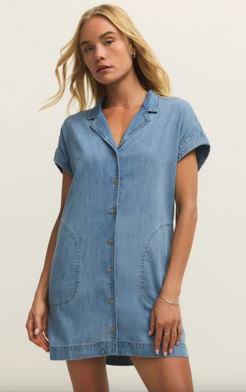 Napa Mini Dress | Denim