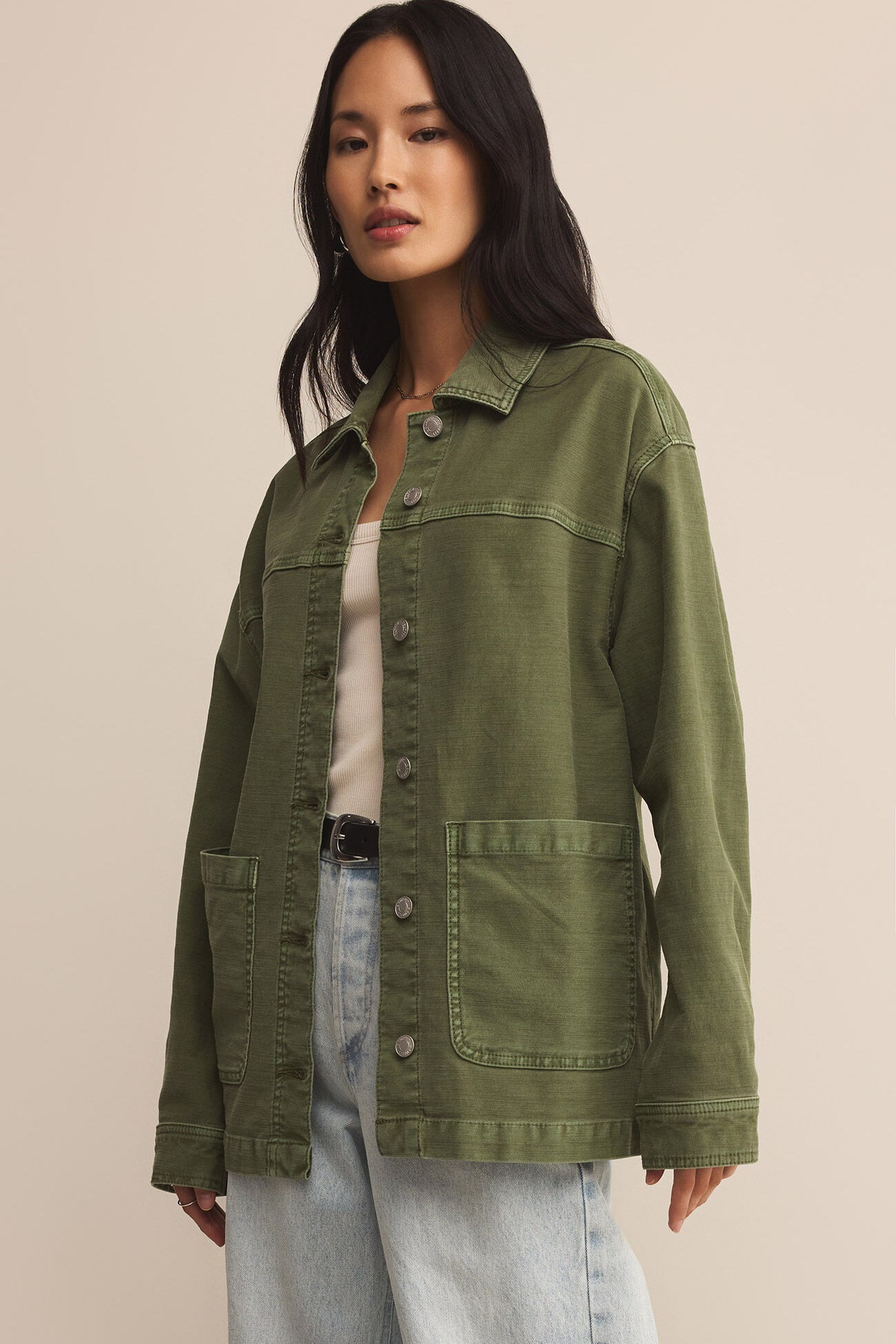 On The Road Twill Jacket | Hunter Green