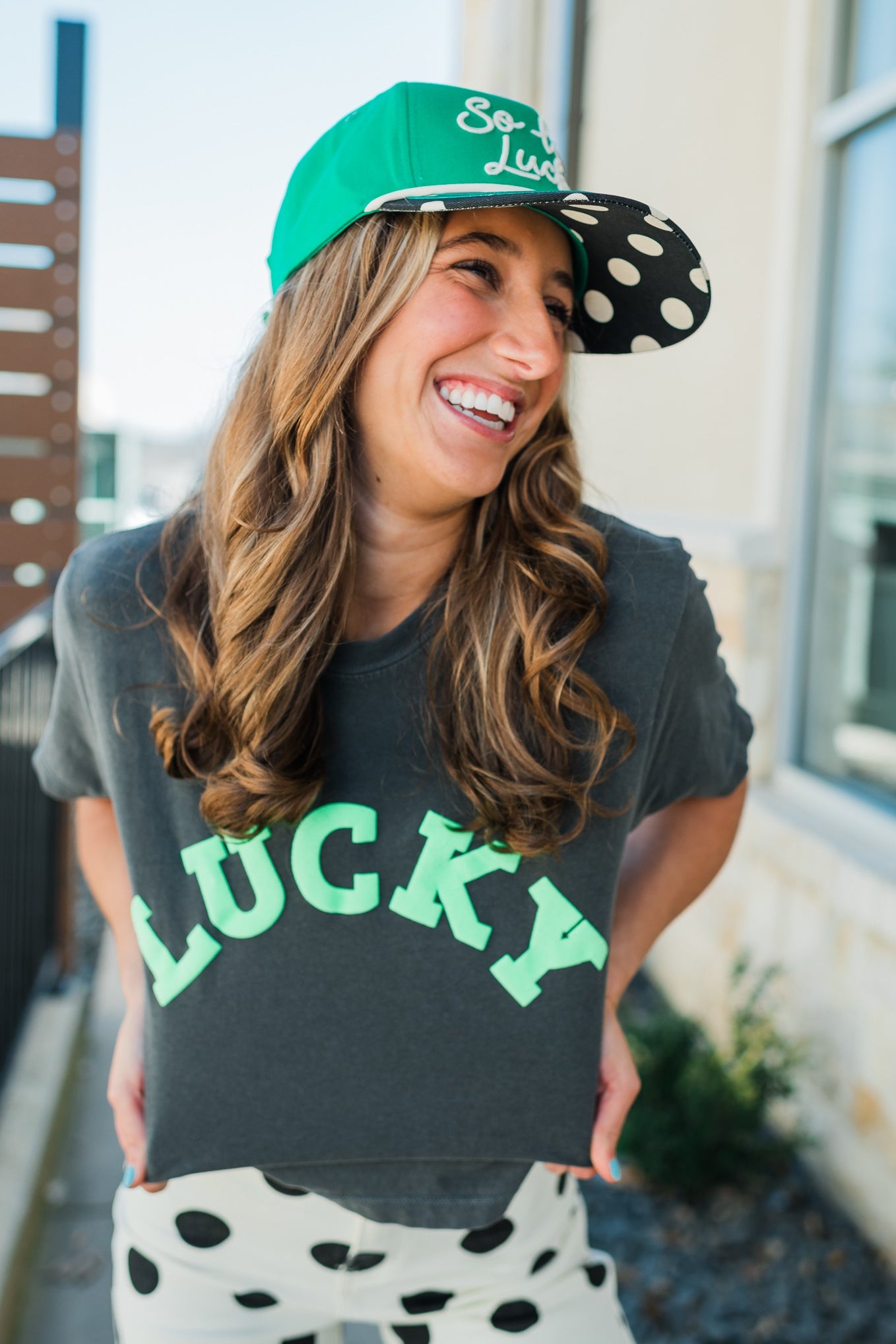 Boxy Cropped Tee | LUCKY ☘️🌈✨