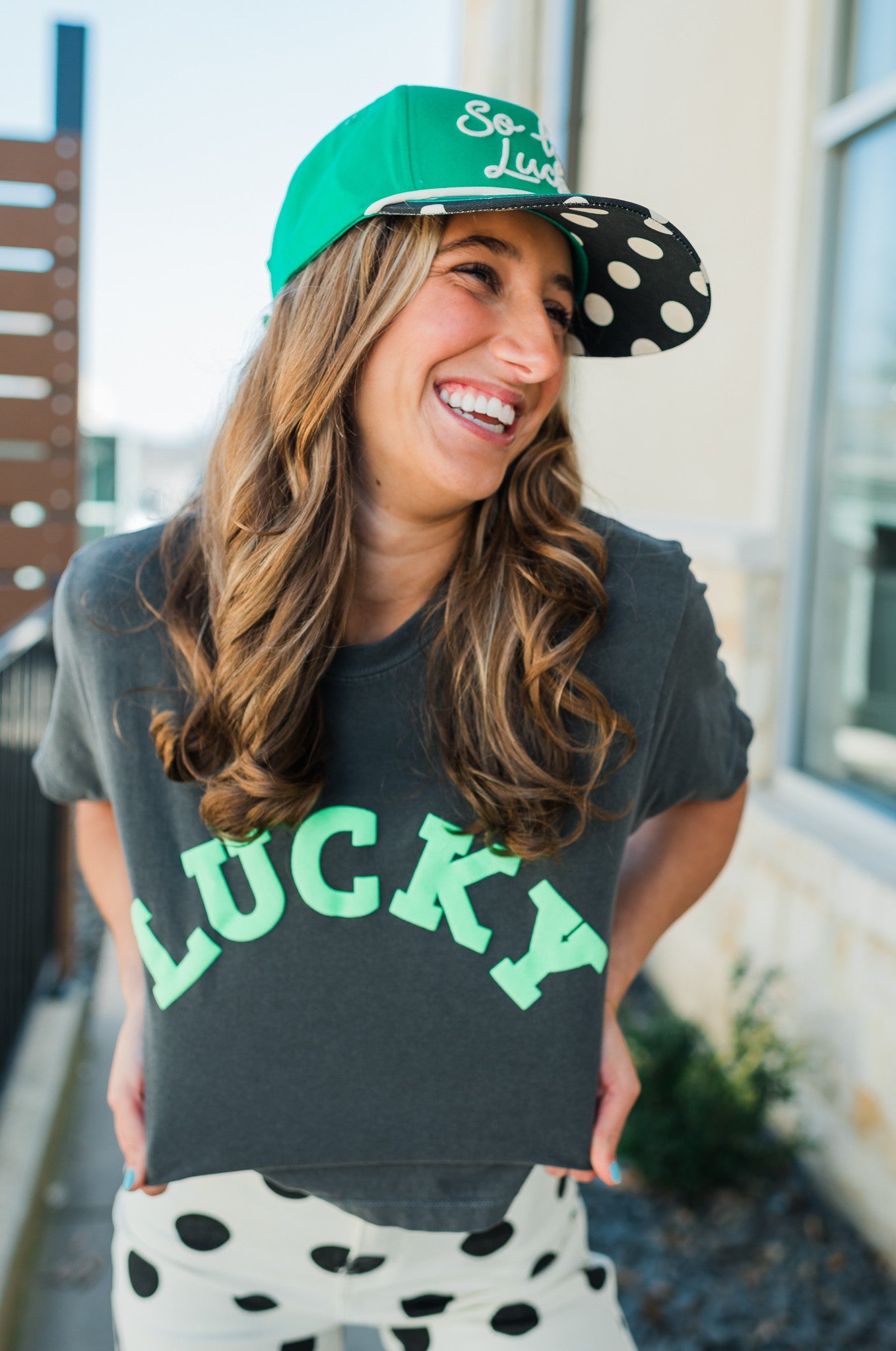 Boxy Cropped Tee | LUCKY ☘️🌈✨