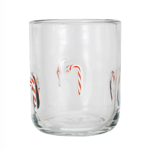 Holiday Icon Glass | Candy Cane