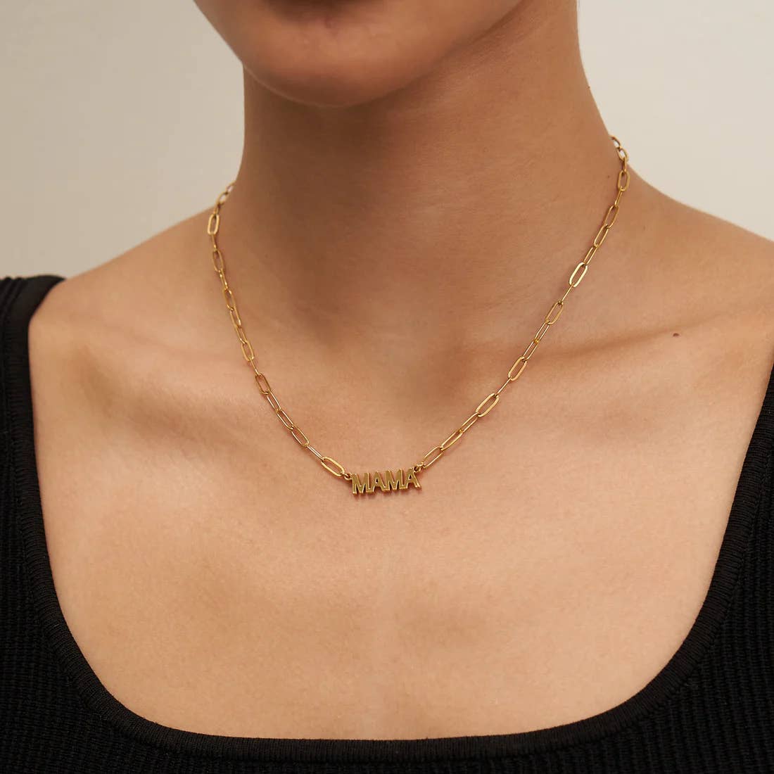 Mama Paperclip Necklace