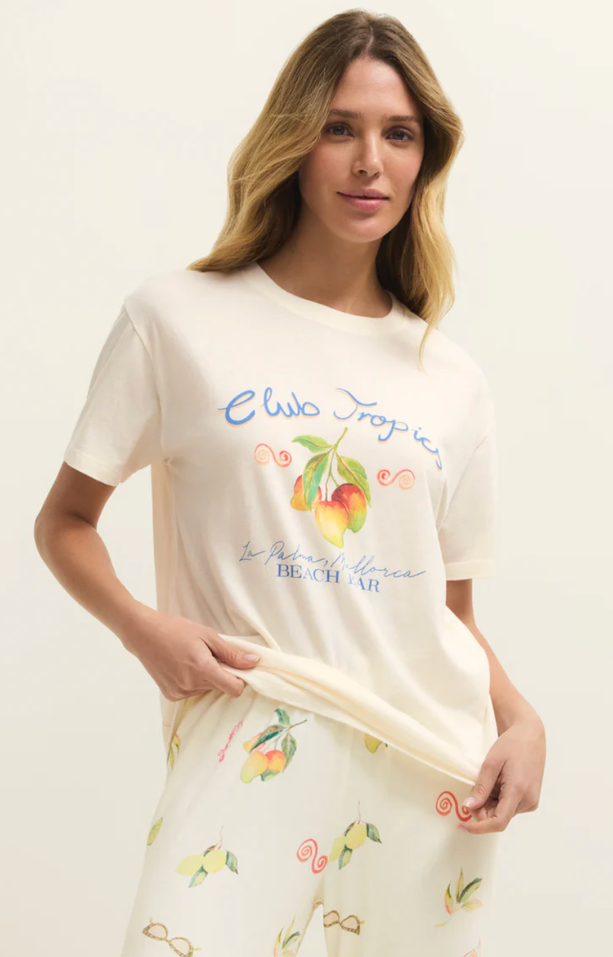 Z Supply | Club Tropics Tee | Vanilla Ice