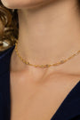 24K Gold Reflective Oval Chain