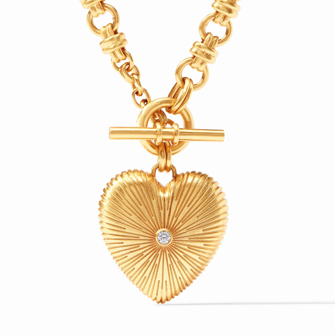 Julie Vos | Esme Heart Necklace | CZ