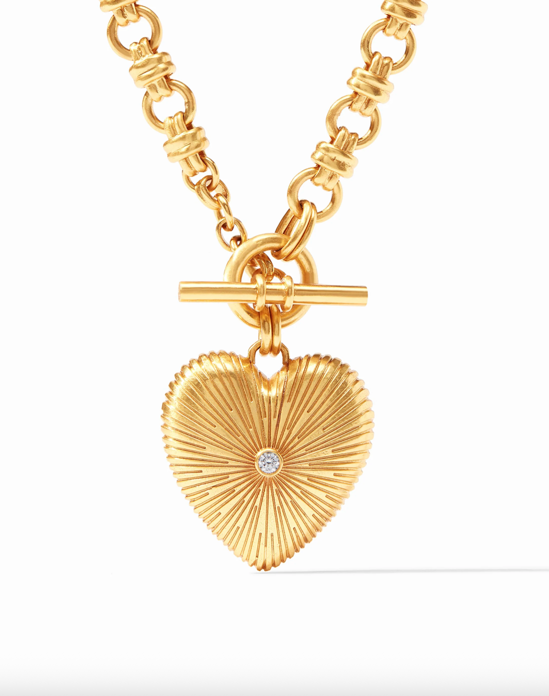 Julie Vos | Esme Heart Necklace | CZ
