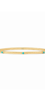 Julie Vos | Crescent Bangle | Turquoise