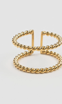 18K Gold Plated Ring | Twisted Double