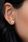 Demi-Fine 8mm Round Solitaire Stud Earrings – Gold: Yellow Gold
