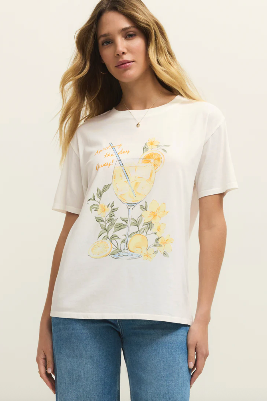 Spritz Boyfriend Tee | Sea Salt