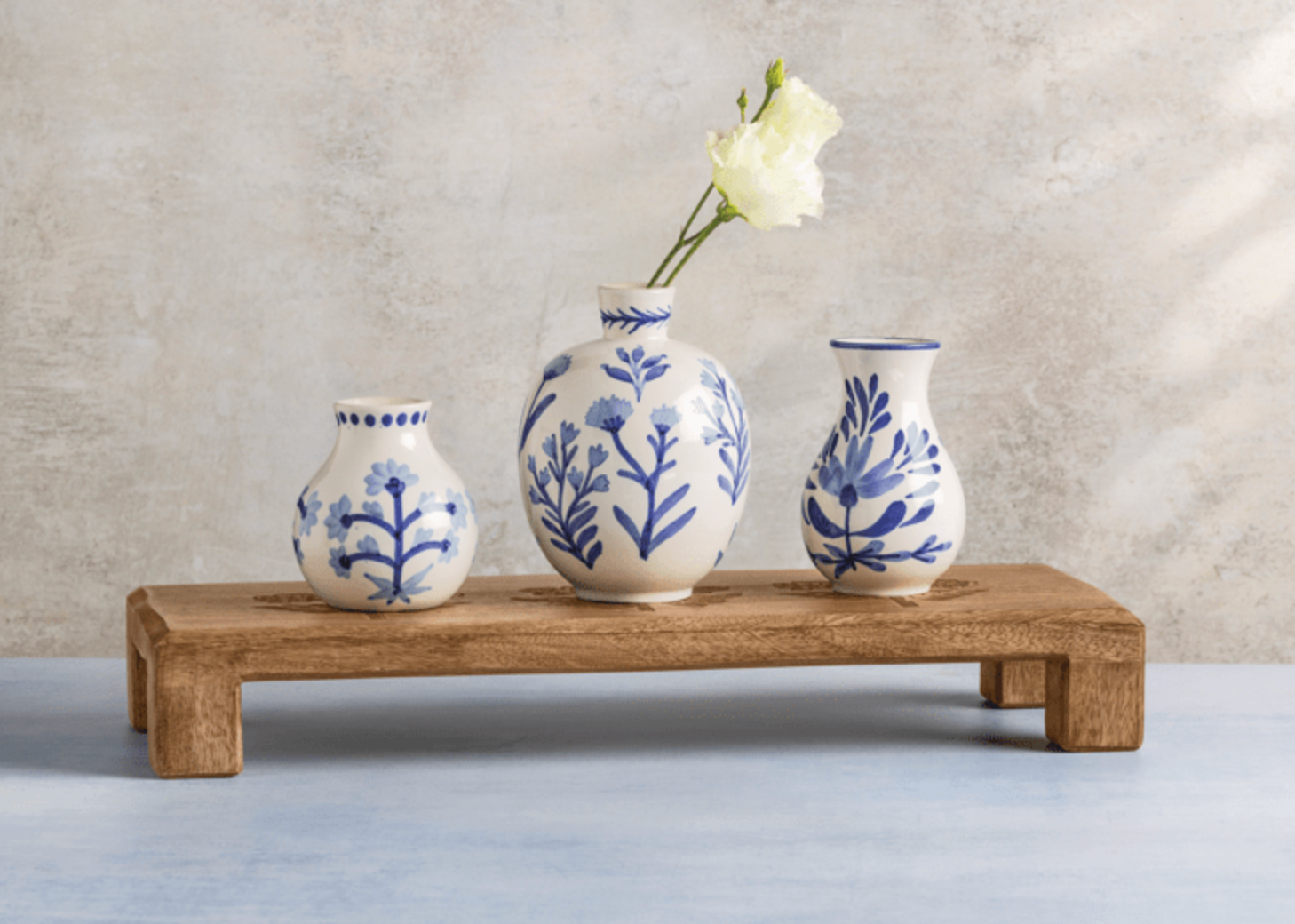 Blue Floral Vase | 3 Sizes