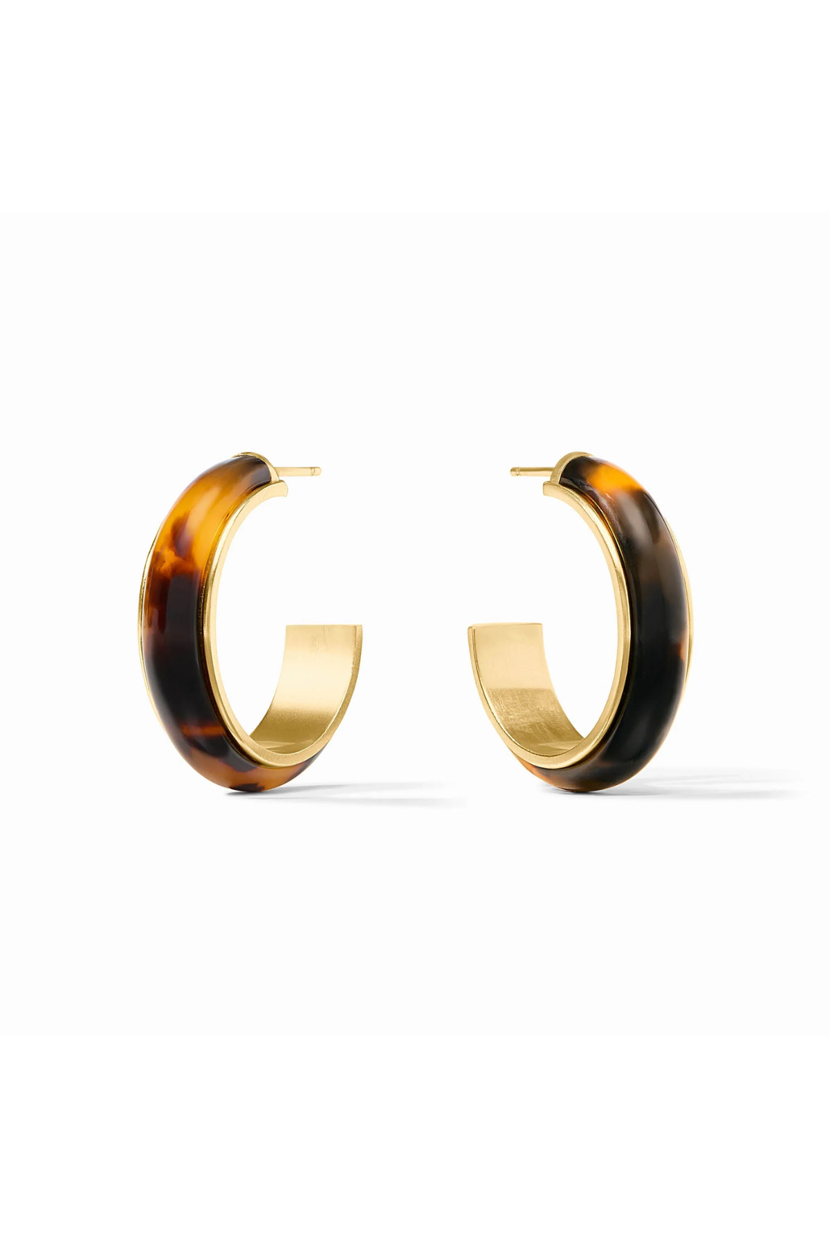 Julie Vos | Carnaby Hoop | Tortoiseshell Medium