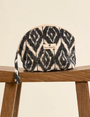 Jet Setter Pouch | Black Ikat