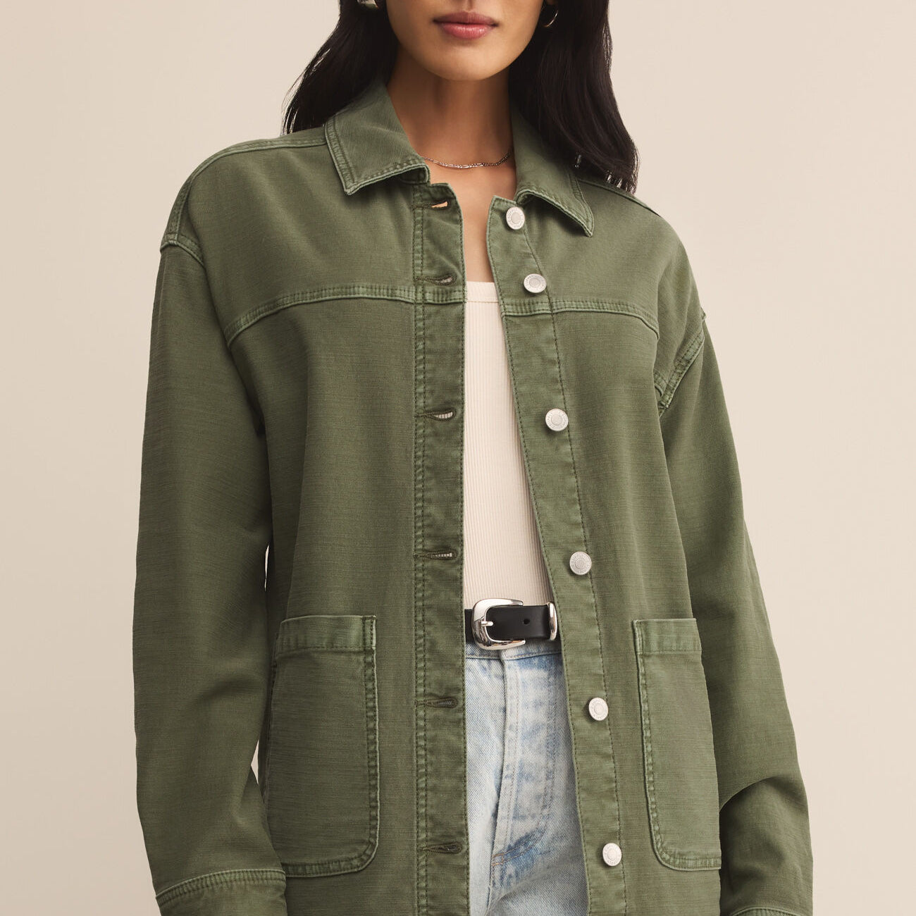 On The Road Twill Jacket | Hunter Green