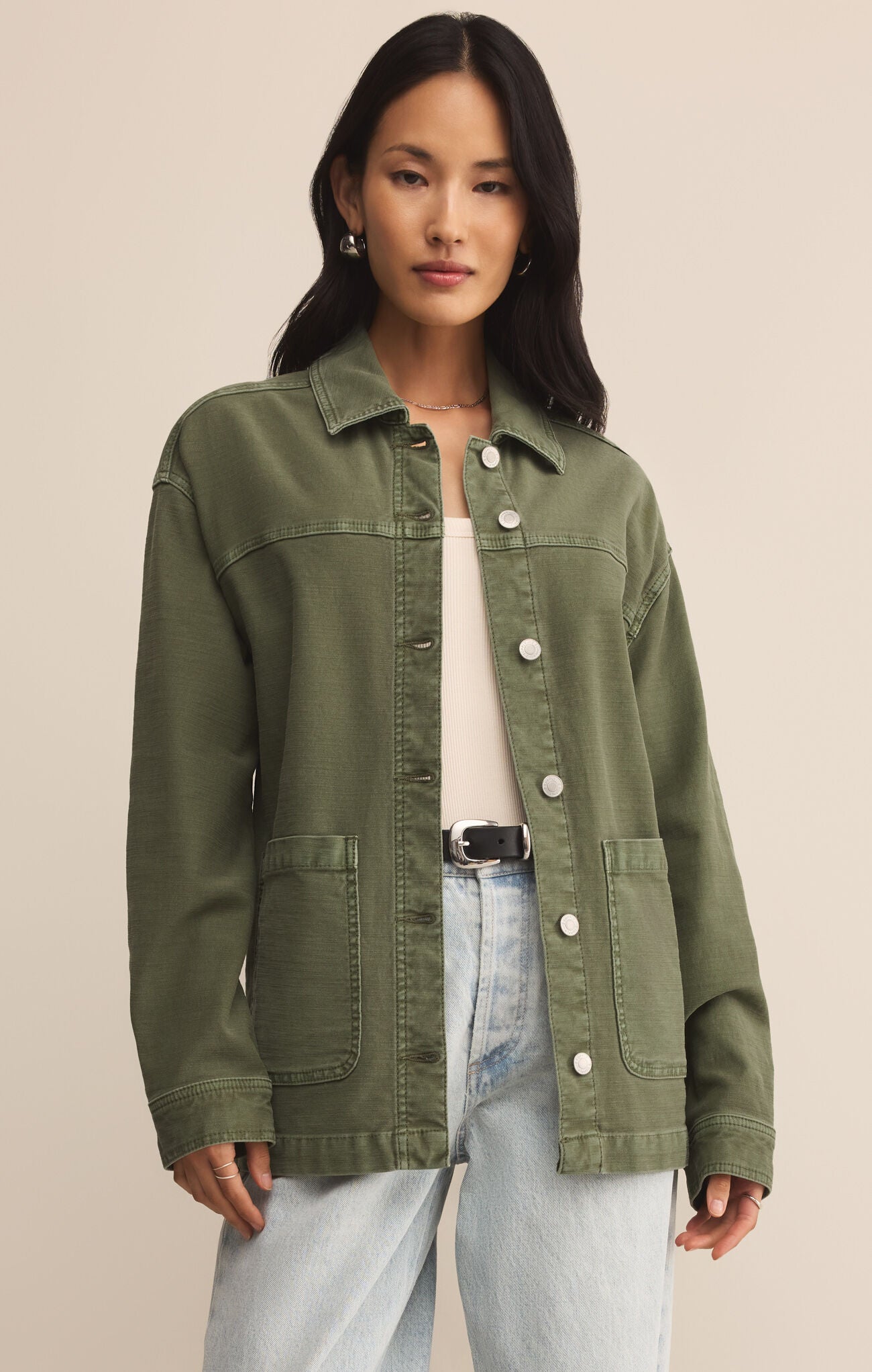 On The Road Twill Jacket | Hunter Green