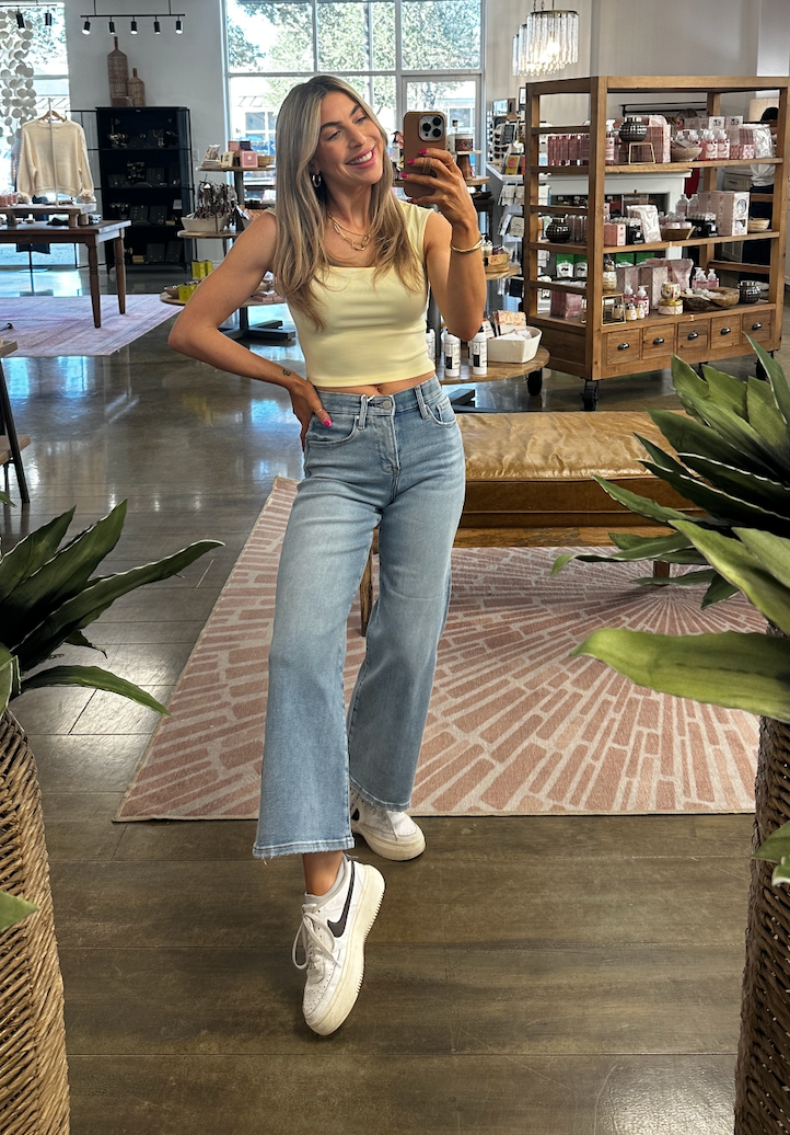 Carson Knit Top | Butter Yellow