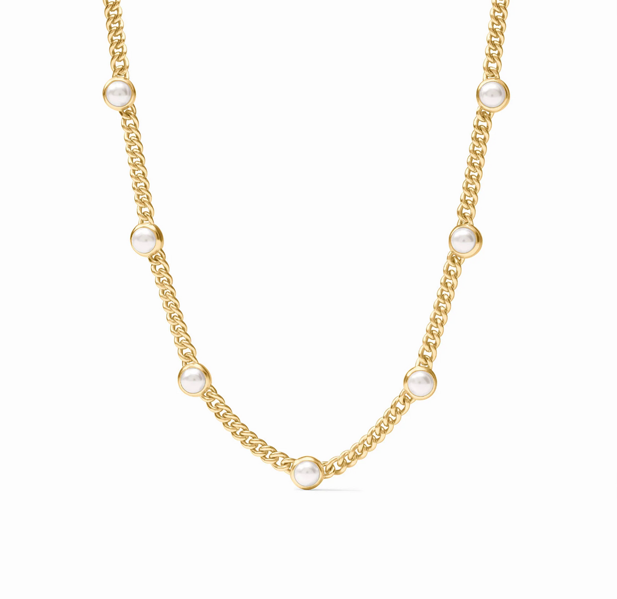 Julie Vos | Dolce Delicate Station Necklace | Pearl