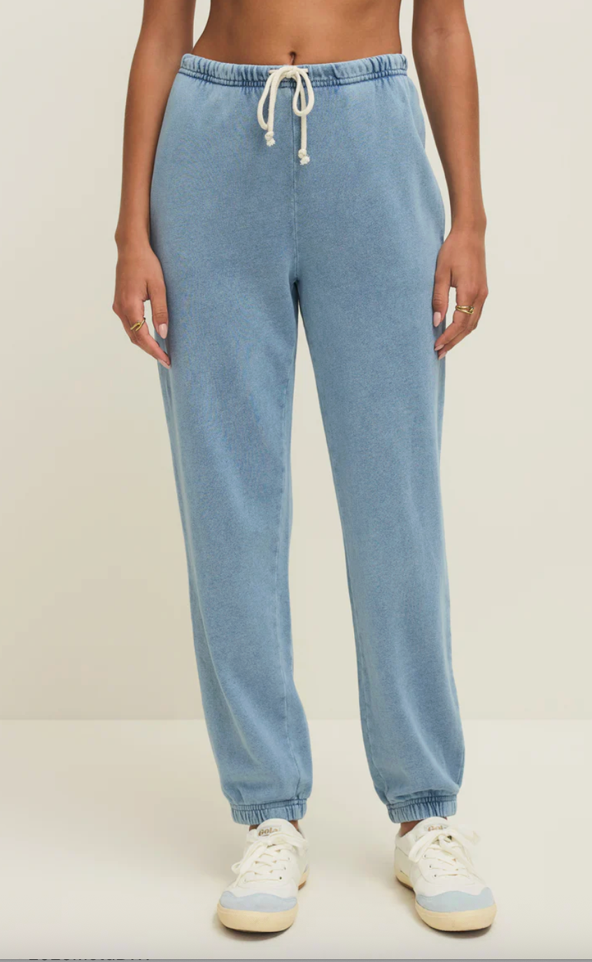 Downtown Knit Denim Jogger | Ocean Air Indigo