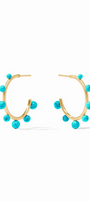 Julie Vos | Hydra Stone Hoop Turquoise Medium