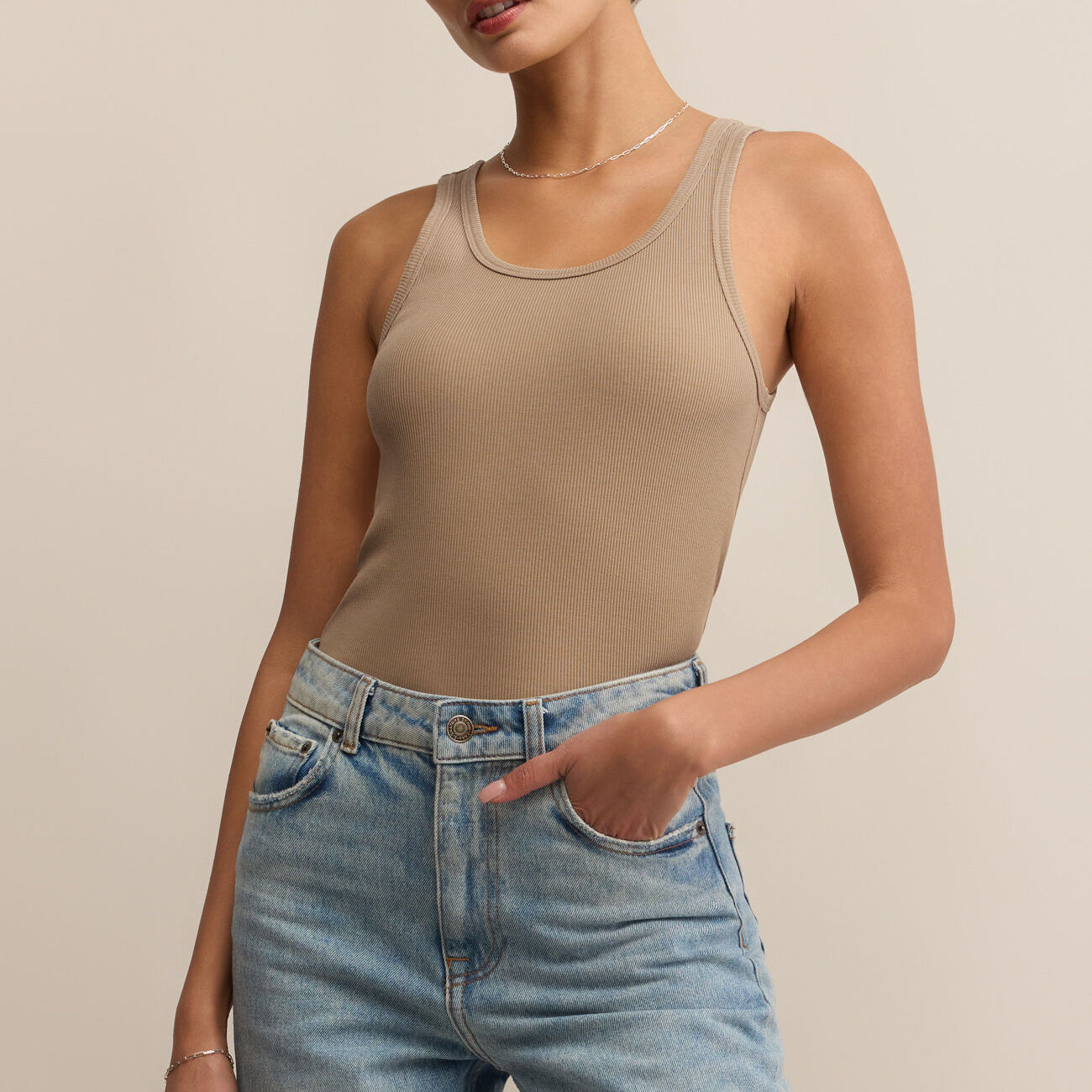 Classic Scoop Tank | Desert Tan