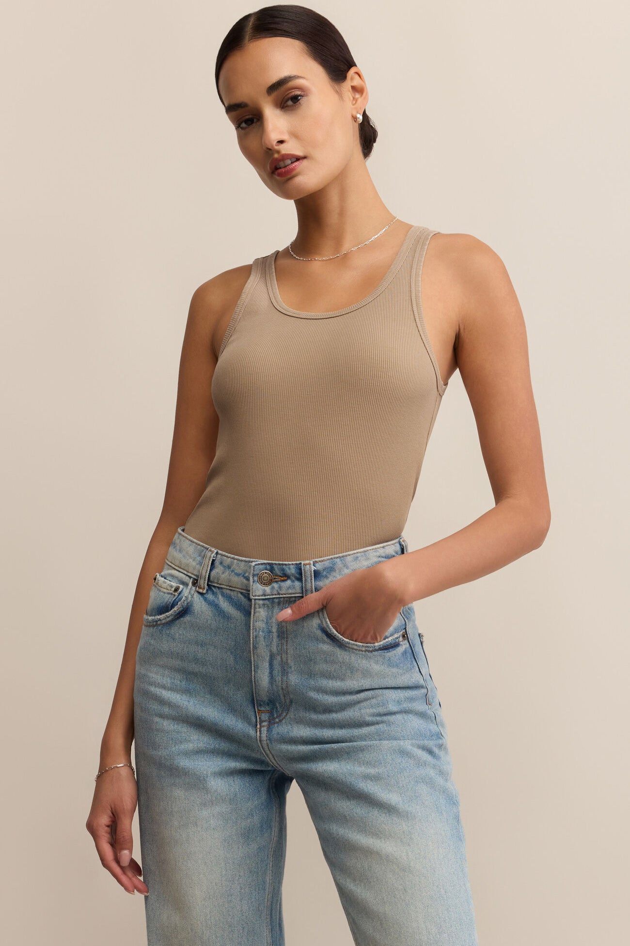 Classic Scoop Tank | Desert Tan