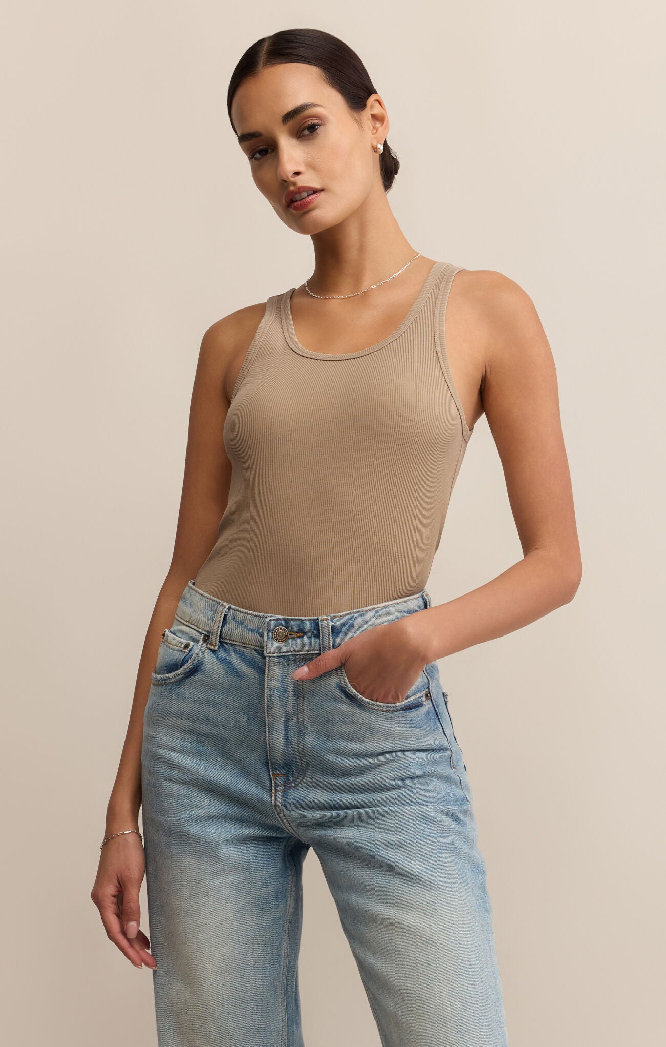 Classic Scoop Tank | Desert Tan