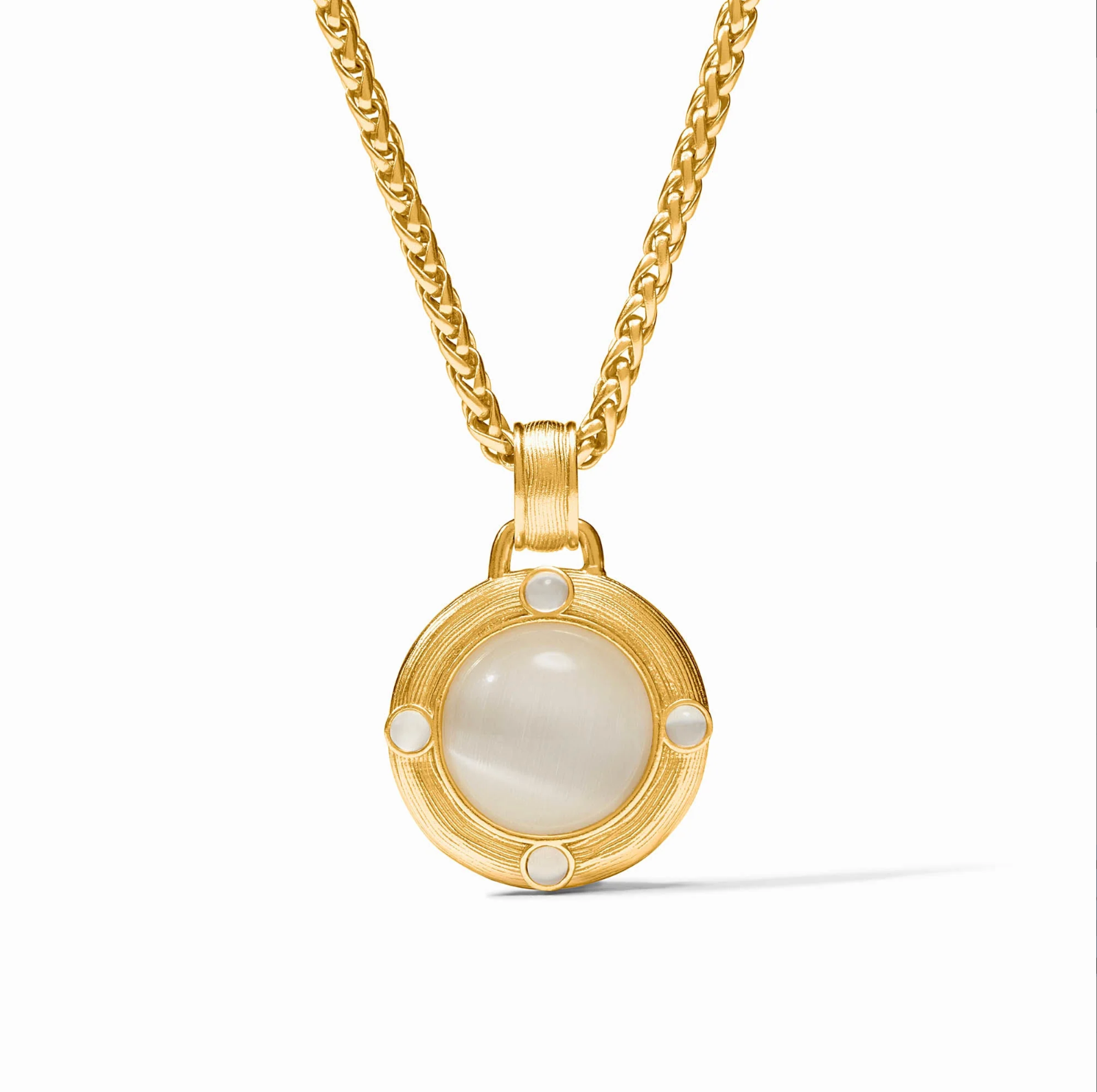 Julie Vos | Cobblestone Demi Necklace | Ivory Cat's Eye