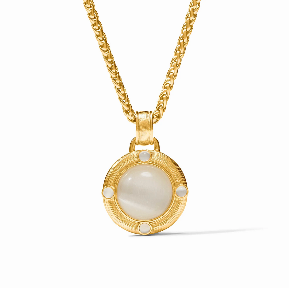 Julie Vos | Cobblestone Demi Necklace | Ivory Cat's Eye