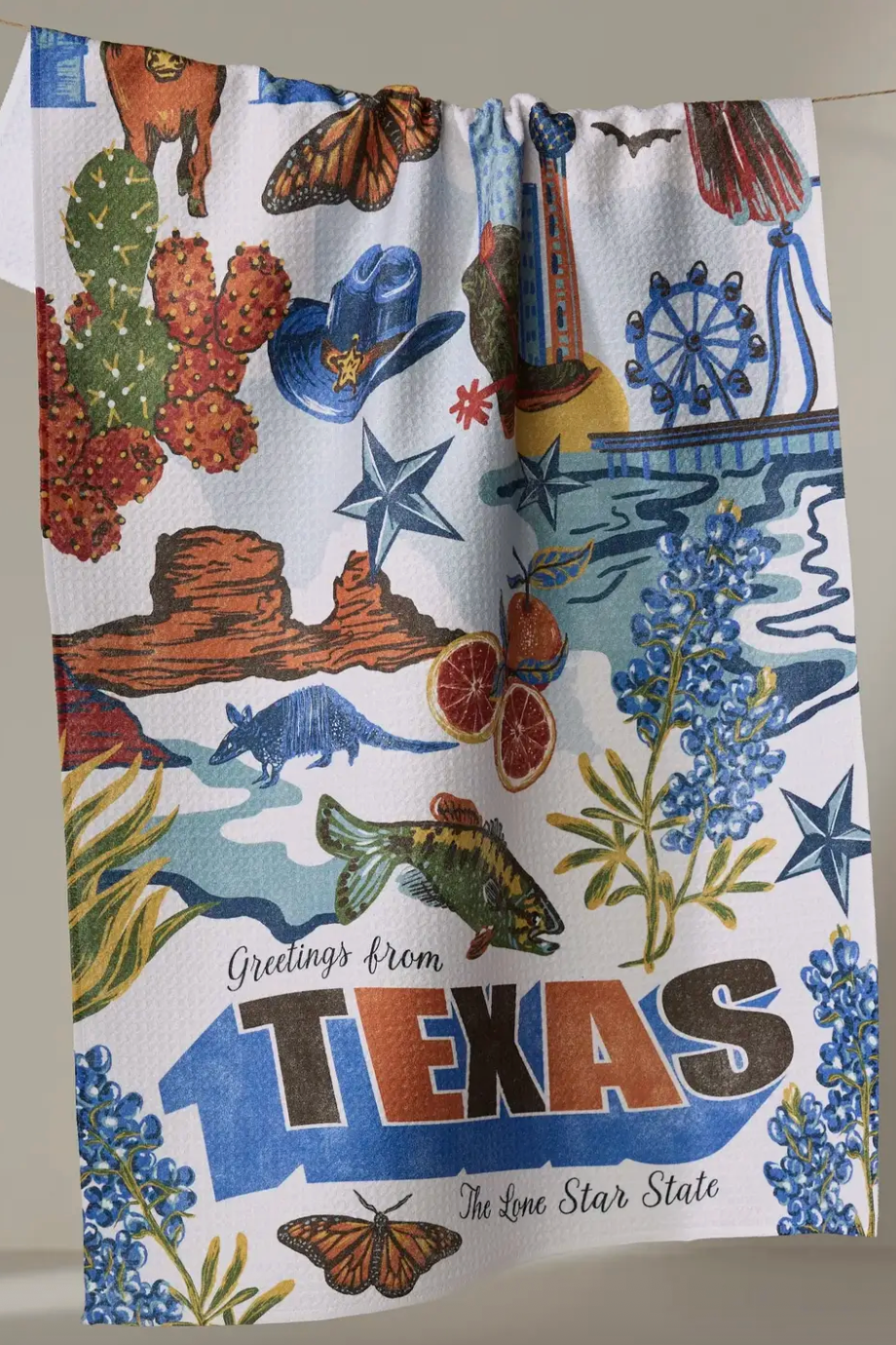 Geometry Tea Towel | Texas Greetings