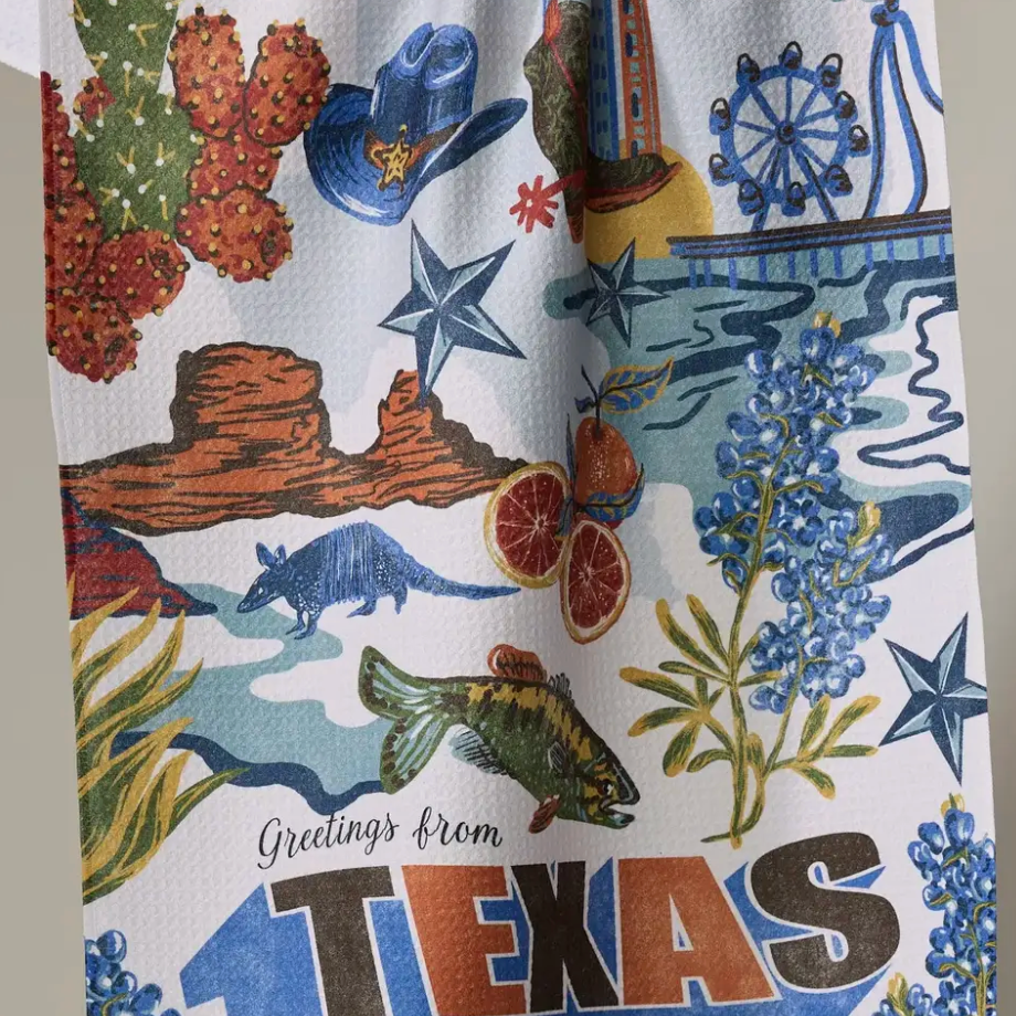Geometry Tea Towel | Texas Greetings