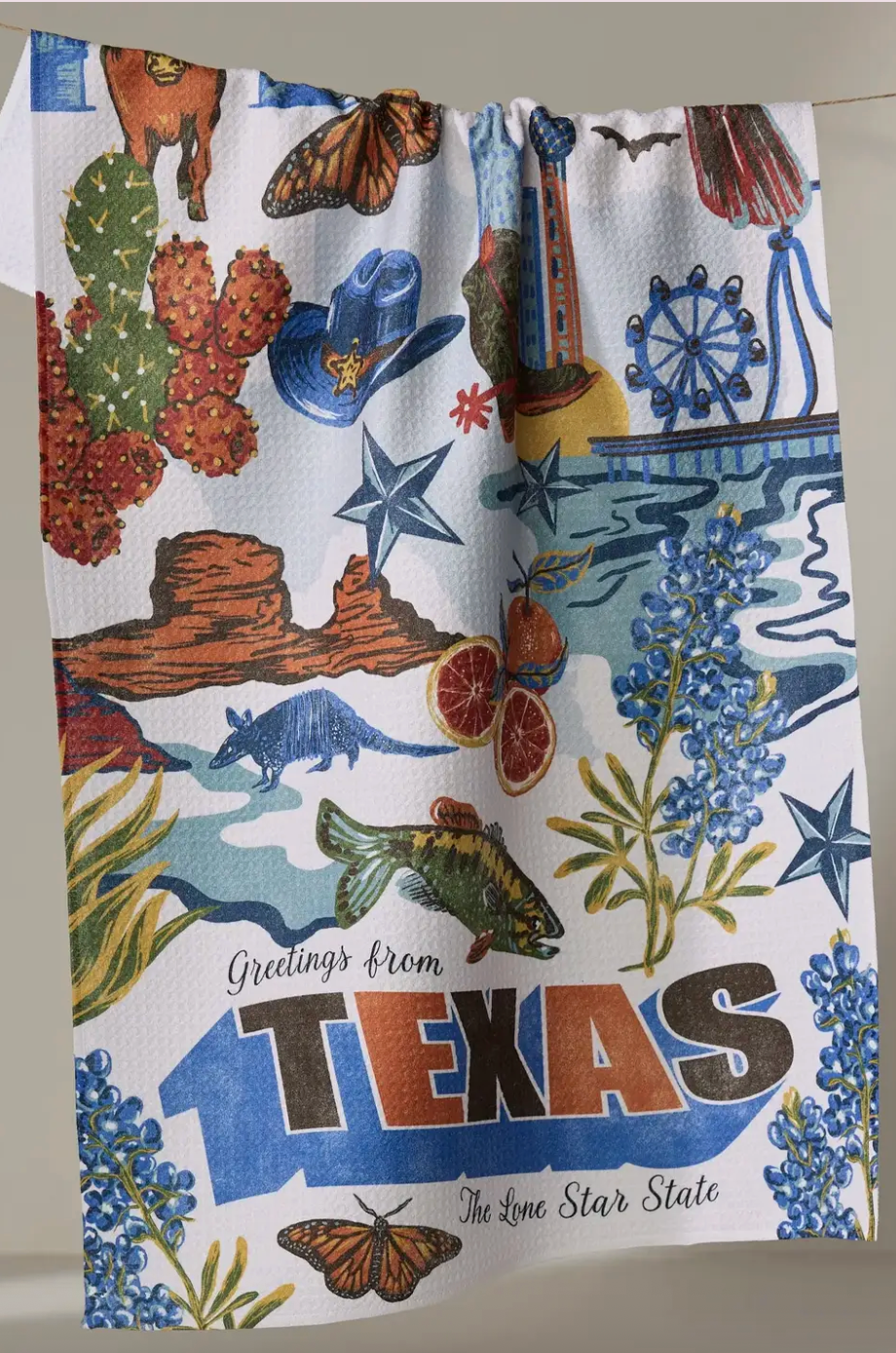 Geometry Tea Towel | Texas Greetings