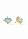 Julie Vos | Clara Stud | Bahamian Blue