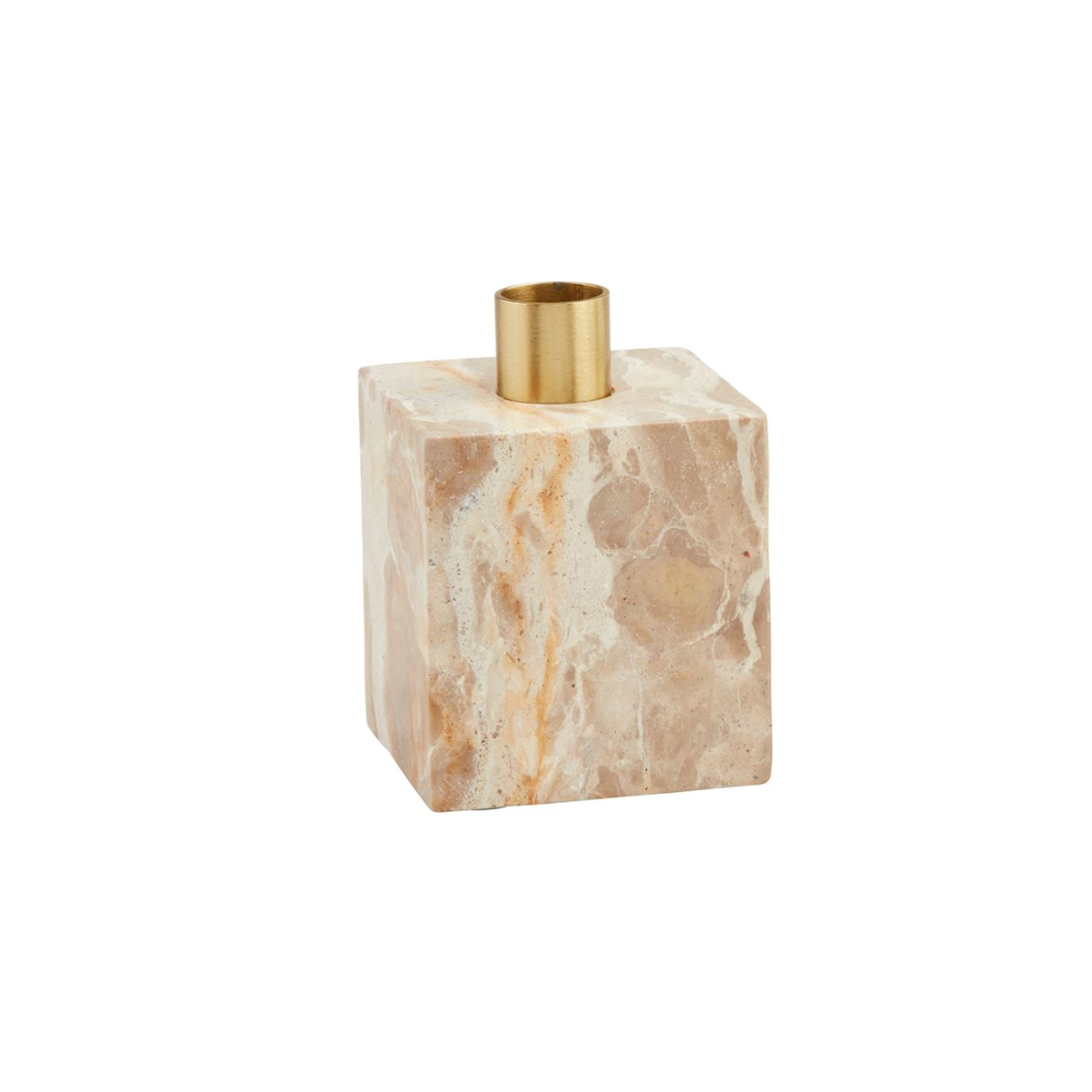Marble Taper Holder | Tan