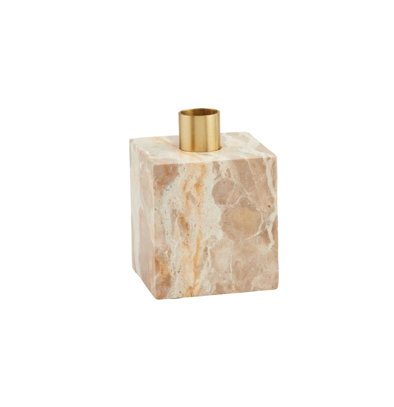 Marble Taper Holder | Tan