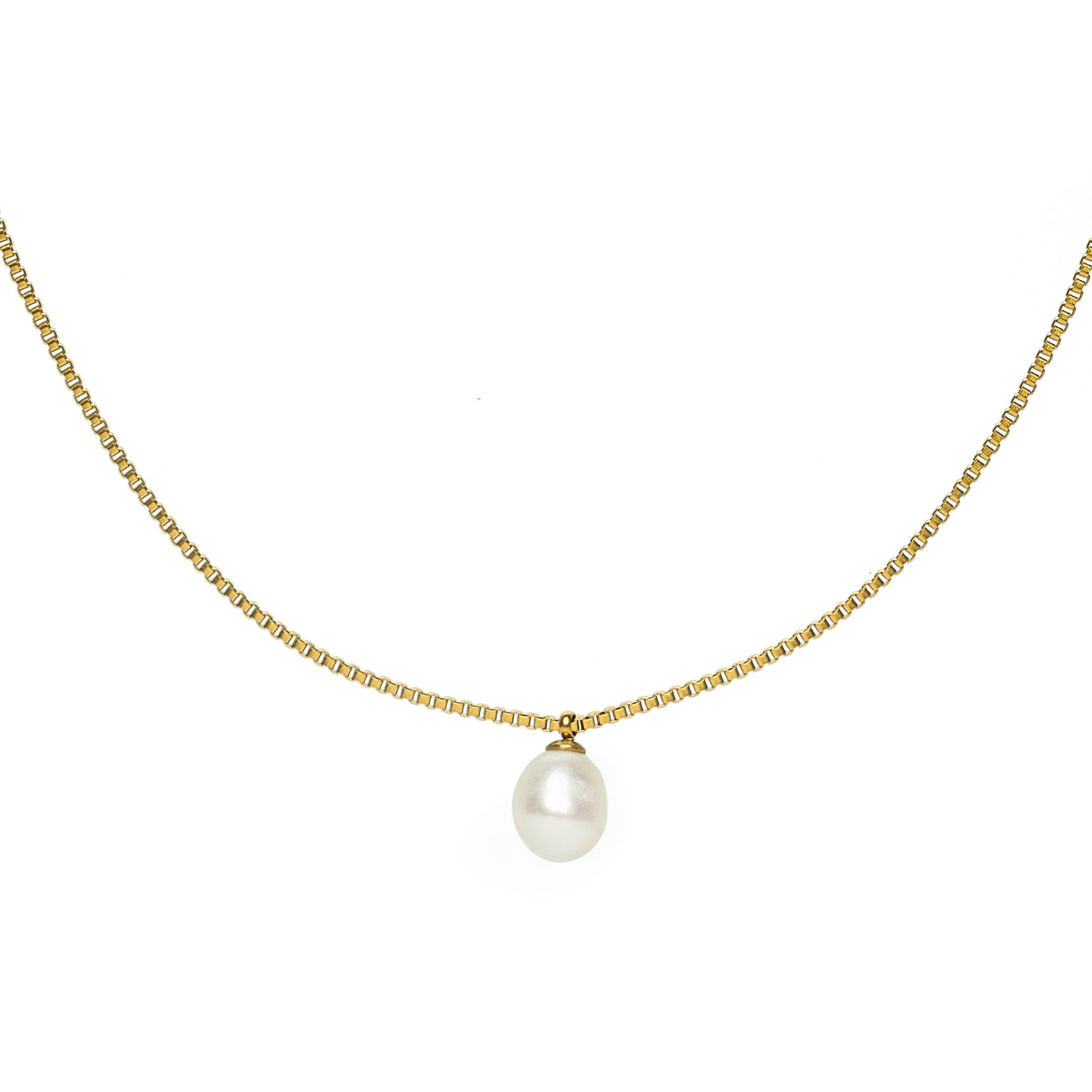 18K Gold Plated Necklace | Box Chain