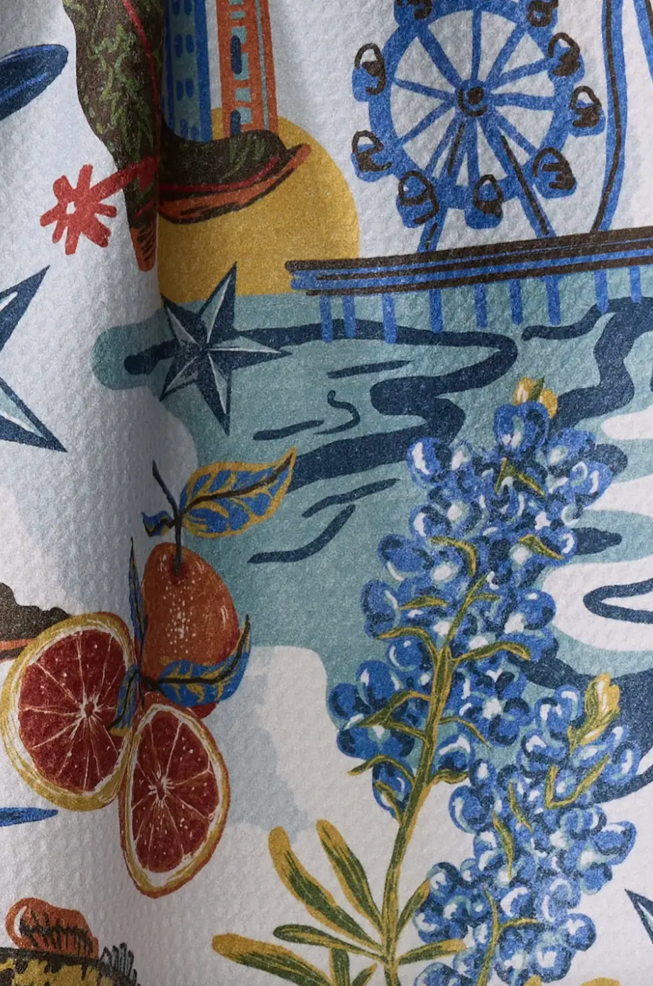 Geometry Tea Towel | Texas Greetings