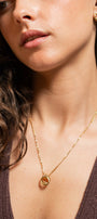18K Gold Plated Necklace | Looped Duo