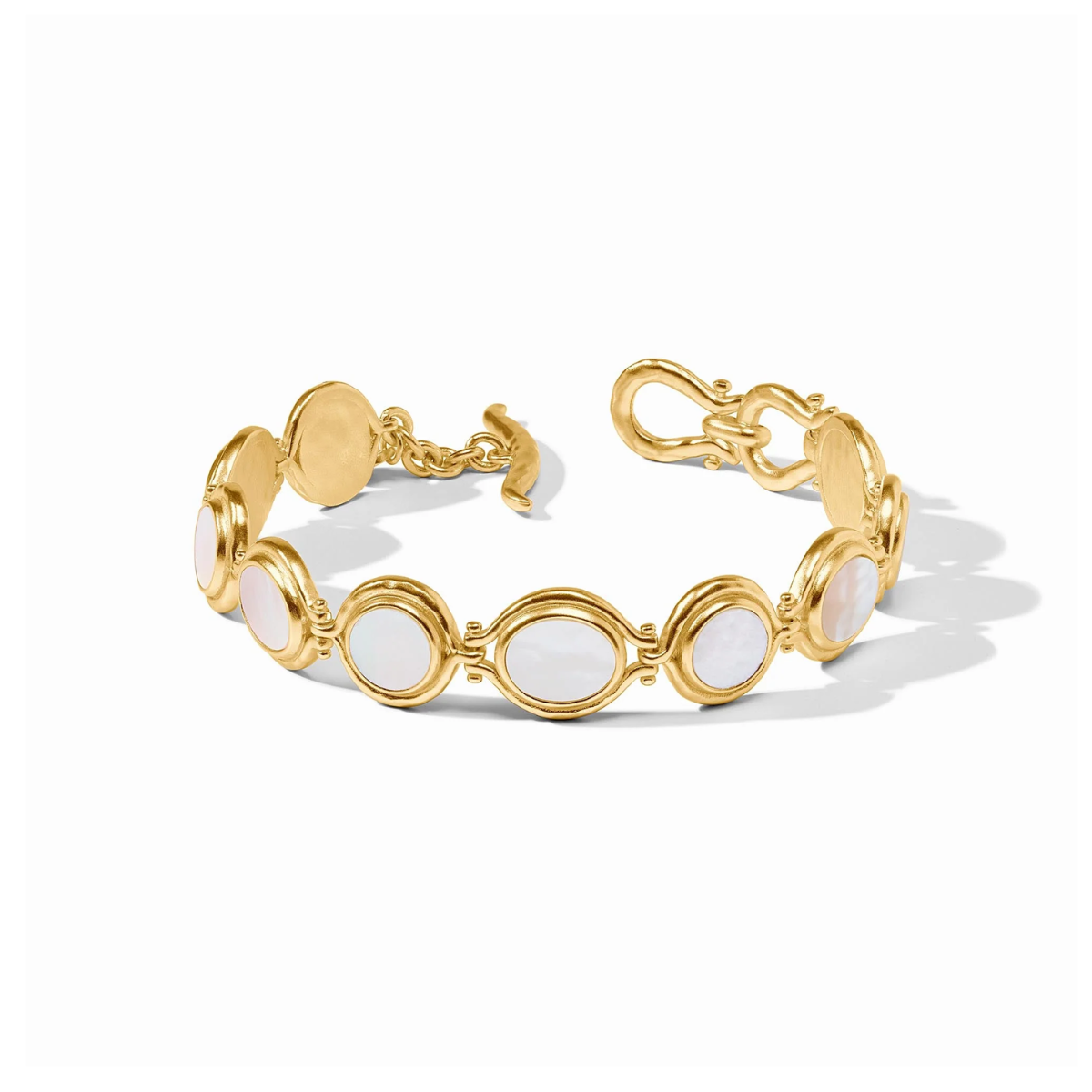 Julie Vos | Saratoga Tennis Bracelet | Mother of Pearl