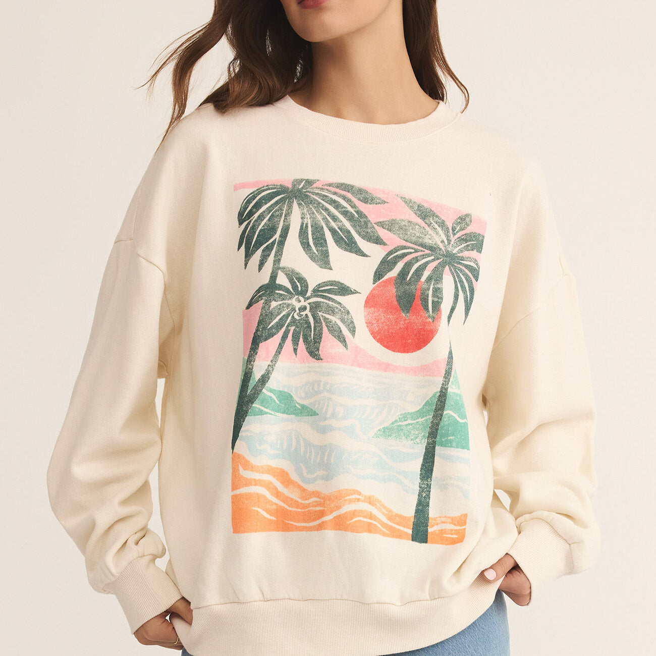 High Tide Sunday Sweatshirt | Sea Salt