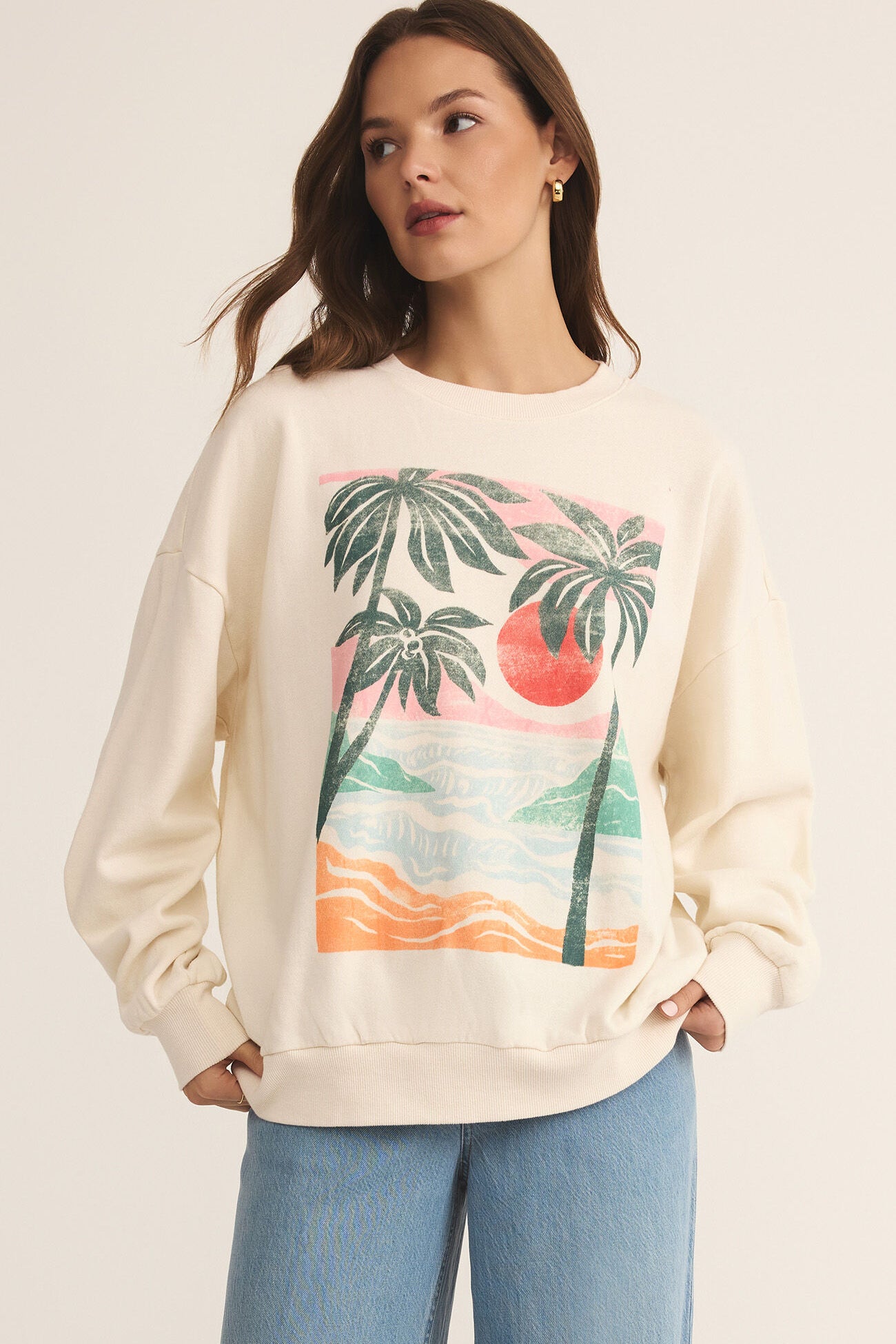 High Tide Sunday Sweatshirt | Sea Salt